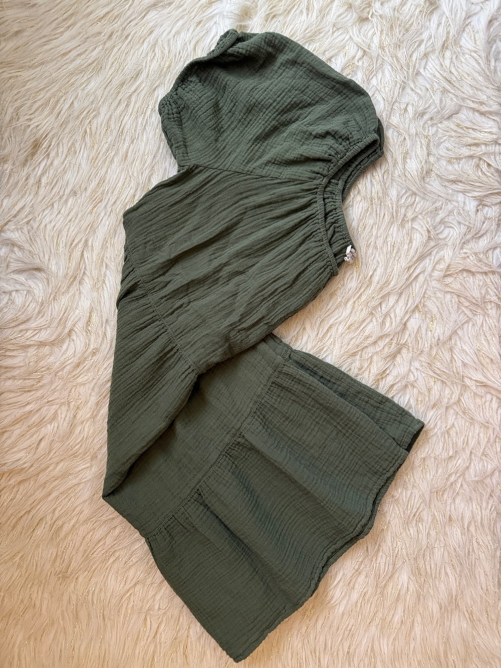 beachlunchlounge Olive Green Midi Dress
